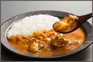 広島県産のかきを使った牡蠣カレー